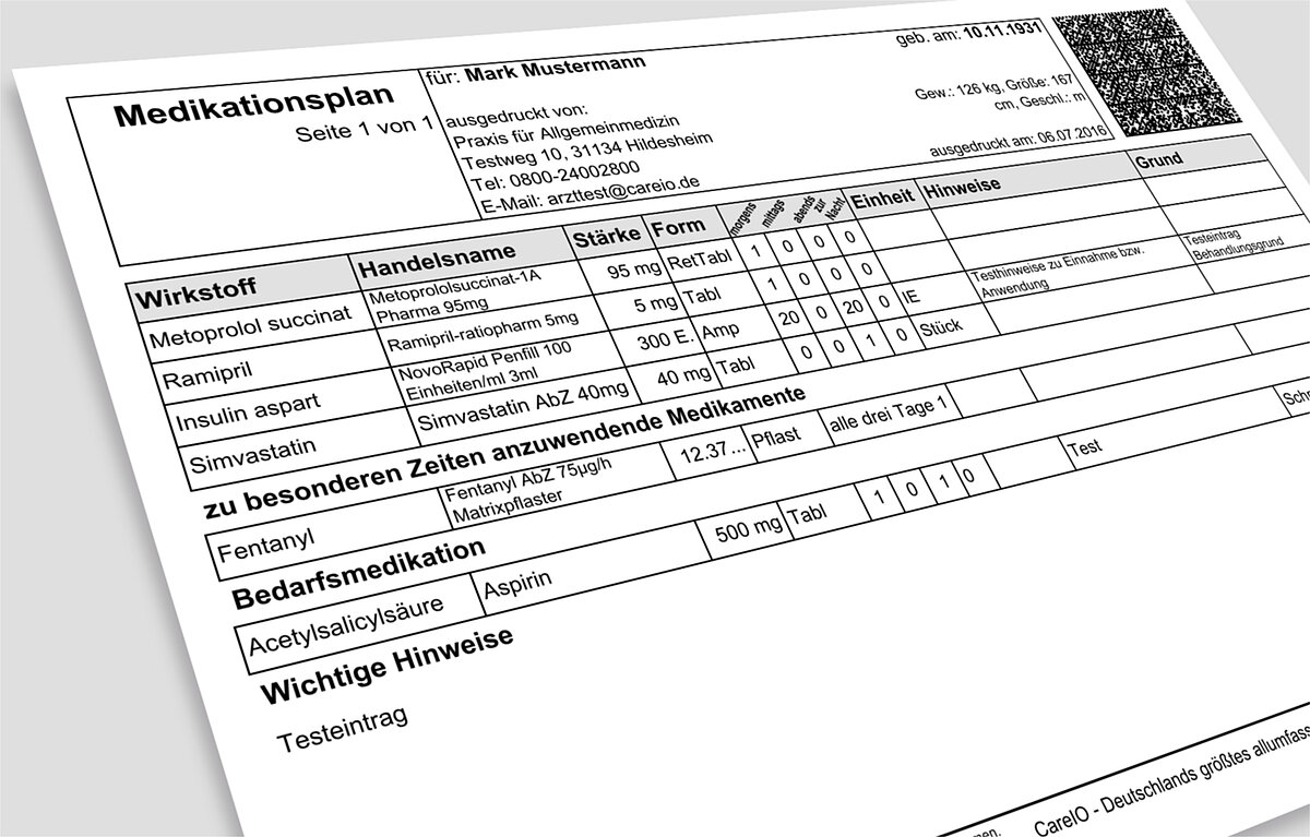 Der Medikationsplan